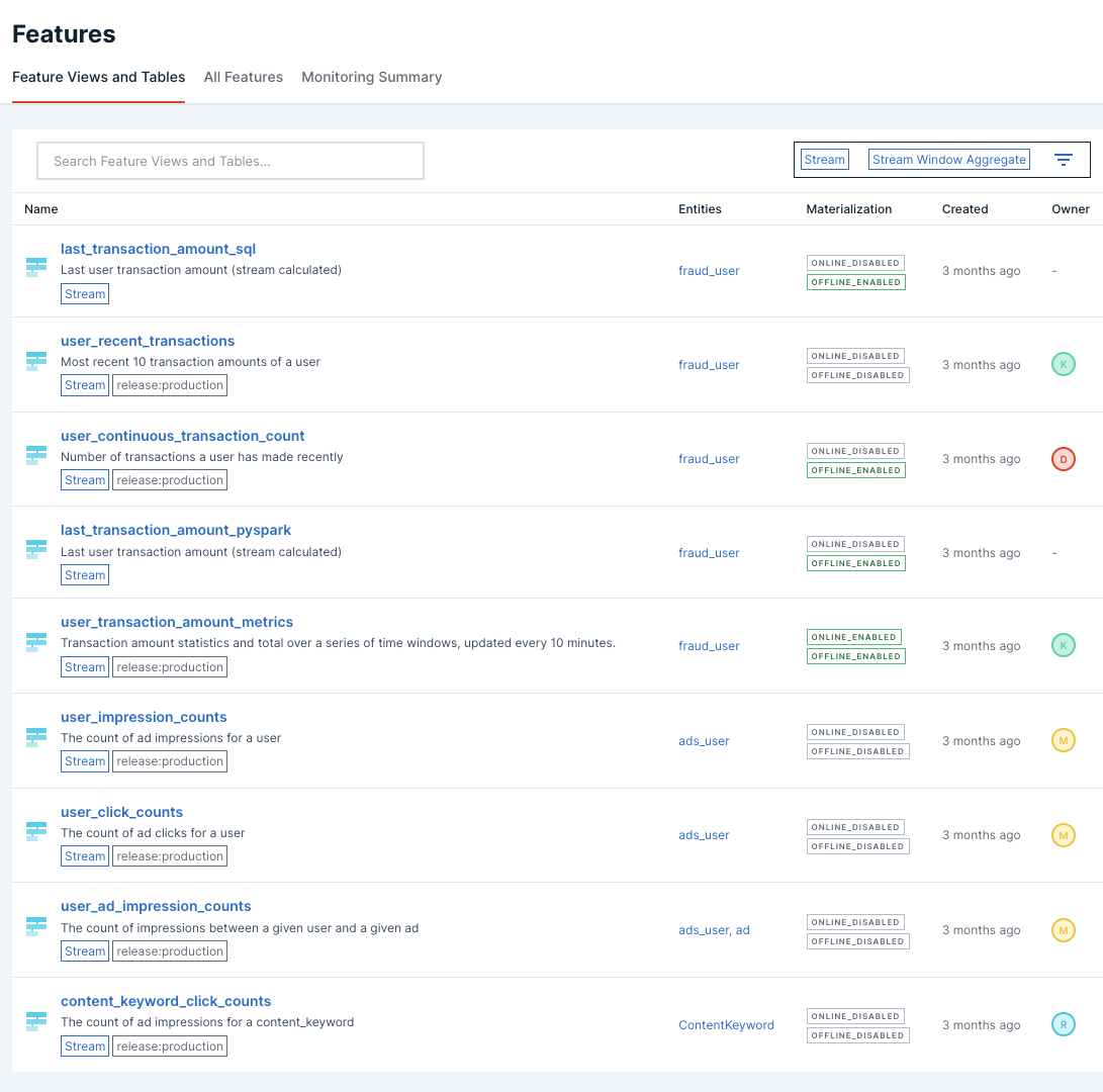 Screenshot showing the types of features users want to build.